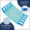 imageAqua 4in1 Monterey Hammock Pool Float ampamp Water Hammocks  234 Multipacks  Multiple ColorsStyles  for Adults and Kids FloatingLight Blue  NavyWhite