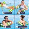 imageAqua 4in1 Monterey Hammock Pool Float ampamp Water Hammocks  234 Multipacks  Multiple ColorsStyles  for Adults and Kids FloatingLime Green  Hammock