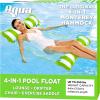 imageAqua 4in1 Monterey Hammock Pool Float ampamp Water Hammocks  234 Multipacks  Multiple ColorsStyles  for Adults and Kids FloatingLime Green  Hammock
