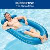 imageAqua Comfort Pool Float Lounge  Inflatable Pool Floats for Adults with Headrest ampamp Footrest  Multiple ColorsComfort Luxury Lounge Bubble Waves