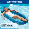imageAqua Comfort Pool Float Lounge  Inflatable Pool Floats for Adults with Headrest ampamp Footrest  Multiple ColorsComfort Luxury Lounge Bubble Waves