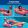 imageAqua Pool Chair Float Lounge for Adults  Multiple ColorsShapesStyles  for Adults and Kids FloatingBurgundy Mosaic 3in1 Pool Chair