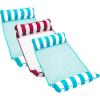 Light Blue & Burgundy/White Stripe