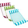 Light Blue  Lime Green & Burgundy/White Stripe