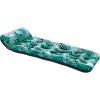imageAqua Comfort Pool Float Lounge  Inflatable Pool Floats for Adults with Headrest ampamp Footrest  Multiple Colors18 Pocket Lounge Teal Fern 72l