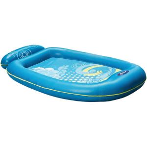 imageAqua Comfort Pool Float Lounge  Inflatable Pool Floats for Adults with Headrest ampamp Footrest  Multiple ColorsComfort Luxury Lounge Bubble Waves