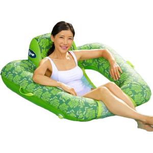 imageAqua Pool Chair Float Lounge for Adults  Multiple ColorsShapesStyles  for Adults and Kids FloatingZero G Pool Chair Lime Green