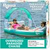 imageAQUA Oversized Paradise Pool Float Lounge with Adjustable UPF50 CanopyAQUA Oversized Paradise Pool Float Lounge with Adjustable UPF50 Canopy
