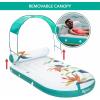 imageAQUA Oversized Paradise Pool Float Lounge with Adjustable UPF50 CanopyAQUA Oversized Paradise Pool Float Lounge with Adjustable UPF50 Canopy