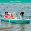 imageAQUA Oversized Paradise Pool Float Lounge with Adjustable UPF50 CanopyAQUA Oversized Paradise Pool Float Lounge with Adjustable UPF50 Canopy