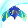 imageAQUA Stingray Underwater Glider Swimming Pool Toy SelfPropelled Adjustable Fins Travels up to 60 Feet Dive and Retrieve Pool Toy