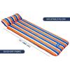 imageAqua 3in1 Fold ampamp Go Tanning Pool Float Mat and Tanning Pool Lounger  Padded Mat for Land or Water with Carry Strap  Multiple ColorsFold N Go Deluxe Float BlueOrange