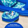 imageAqua Campania Ultimate 2in1 Pool Float Lounge  Extra Large  Inflatable Pool Floats for Adults with Adjustable Backrest ampamp Cupholder Caddy  Multiple ColorsStylesAqua Teal Campania 2in1 Recliner