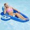 imageAqua Campania Ultimate 2in1 Pool Float Lounge  Extra Large  Inflatable Pool Floats for Adults with Adjustable Backrest ampamp Cupholder Caddy  Multiple ColorsStylesAqua Teal Campania 2in1 Recliner