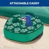 imageAqua Campania Ultimate 2in1 Pool Float Lounge  Extra Large  Inflatable Pool Floats for Adults with Adjustable Backrest ampamp Cupholder Caddy  Multiple ColorsStylesTeal Florall Campania 2in1 Recliner