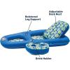 imageAqua Campania Ultimate 2in1 Pool Float Lounge  Extra Large  Inflatable Pool Floats for Adults with Adjustable Backrest ampamp Cupholder Caddy  Multiple ColorsStylesAqua Royal Campania 2in1 Recliner