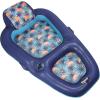 imageAqua Luxury Water Lounge XLarge Inflatable Pool Float with Headrest Backrest ampamp Footrest Palm Beach Flamingo