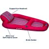 imageAqua Luxury Water Pool Lounge  Extra Large  Inflatable Pool Floats for Adults with Headrest Backrest Footrest ampamp Cupholder  Multiple ColorsStylesLuxury Lounge Burgundy