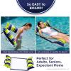 imageAqua Original 4in1 Monterey Hammock Pool Float ampamp Water Hammock  MultiPurpose Inflatable Pool Floats for Adults  Patented Thick NonStick PVC MaterialResort Hammock Navy  Green