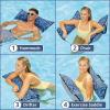 imageAqua Original 4in1 Monterey Hammock Pool Float ampamp Water Hammock  MultiPurpose Inflatable Pool Floats for Adults  Patented Thick NonStick PVC MaterialSupreme Hammock  Blue Orchid