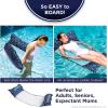 imageAqua Original 4in1 Monterey Hammock Pool Float ampamp Water Hammock  MultiPurpose Inflatable Pool Floats for Adults  Patented Thick NonStick PVC MaterialSupreme Hammock  Blue Orchid