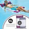 imageAqua Original 4in1 Monterey Hammock Pool Float ampamp Water Hammock  MultiPurpose Inflatable Pool Floats for Adults  Patented Thick NonStick PVC MaterialBurgundy XL Hammock