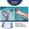 imageAqua Original 4in1 Monterey Hammock Pool Float ampamp Water Hammock  MultiPurpose Inflatable Pool Floats for Adults  Patented Thick NonStick PVC MaterialNavy XL Hammock