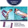 imageAqua Original 4in1 Monterey Hammock Pool Float ampamp Water Hammock  MultiPurpose Inflatable Pool Floats for Adults  Patented Thick NonStick PVC MaterialBurgundy XL Hammock