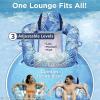 imageAqua Pool Chair Float for Adults  Zero Gravity Pool Floats  Multiple ColorsShapesStyles  for Adults and Kids FloatingZero Gravity Pool Chair Blue Fern