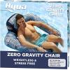 imageAqua Pool Chair Float for Adults  Zero Gravity Pool Floats  Multiple ColorsShapesStyles  for Adults and Kids FloatingZero Gravity Pool Chair Blue Fern