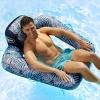imageAqua Pool Chair Float for Adults  Zero Gravity Pool Floats  Multiple ColorsShapesStyles  for Adults and Kids FloatingZero Gravity Pool Chair Blue Fern