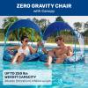 imageAqua Pool Chair Float for Adults  Zero Gravity Pool Floats  Multiple ColorsShapesStyles  for Adults and Kids FloatingZero Gravity Pool Chair w Canopy