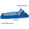 imageAqua Premium Convertible Pool Float Lounge  Extra Large  Heavy Duty Inflatable Pool Floats for Adults with Cupholder  Multiple ColorsSupreme Lounge Pineapple Hibiscus