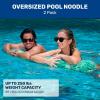 imageAqua Supreme Oversized Inflatable Pool Noodle ChairJumbo 5 Noodle 2 Pack Teal Fern