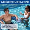 imageAqua Supreme Oversized Inflatable Pool Noodle ChairOversized Noodle Chair Blue Fern
