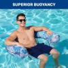 imageAqua Supreme Oversized Inflatable Pool Noodle ChairOversized Noodle Chair Blue Fern