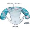 imageAqua Supreme Oversized Inflatable Pool Noodle ChairOversized Noodle Chair Blue Fern