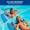 imageAqua UltraComfort Floating Pool Chair ampamp Lake Raft with Pillow  Heavy Duty Pool Float Lake Floating ChairUltimate Comfort Recliner Lounge  One 1person Navy