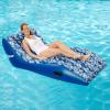imageAqua UltraComfort Floating Pool Chair ampamp Lake Raft with Pillow  Heavy Duty Pool Float Lake Floating ChairUltimate Comfort Recliner Lounge  One 1person  Royal