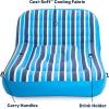 imageAqua UltraComfort Floating Pool Chair ampamp Lake Raft with Pillow  Heavy Duty Pool Float Lake Floating ChairUltimate Comfort Recliner Lounge  Two 2person