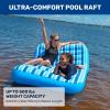 imageAqua UltraComfort Floating Pool Chair ampamp Lake Raft with Pillow  Heavy Duty Pool Float Lake Floating ChairUltimate Comfort Recliner Lounge  Two 2person