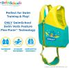 imageSwimSchool Kids Swim Trainer Vests for Toddlers Ages 26  BoysGirls  Multiple ColorsStyles  Learn to Swim FloatiesML FlexForm Vest Seafoam Blue