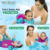 imageSwimSchool Kids Swim Trainer Vests for Toddlers Ages 26  BoysGirls  Multiple ColorsStyles  Learn to Swim FloatiesML PinkAqua Swim Vest w ChinUp Collar