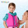 imageSwimSchool Kids Swim Trainer Vests for Toddlers Ages 26  BoysGirls  Multiple ColorsStyles  Learn to Swim FloatiesML PinkAqua Swim Vest w ChinUp Collar