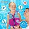 imageSwimSchool Kids Swim Trainer Vests for Toddlers Ages 26  BoysGirls  Multiple ColorsStyles  Learn to Swim FloatiesSM PinkAqua Swim Vest