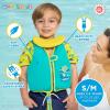 imageSwimSchool Kids Swim Trainer Vests for Toddlers Ages 26  BoysGirls  Multiple ColorsStyles  Learn to Swim FloatiesSM Trainer Vest Seafoam Blue Lemon