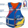 imageUSCG Universal Fit Adult Sized Life Jacket  Type III PFD Fits Chest Size 30  52  FlexibleFit OpenSided Design  BlueRedYellow