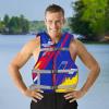 imageUSCG Universal Fit Adult Sized Life Jacket  Type III PFD Fits Chest Size 30  52  FlexibleFit OpenSided Design  BlueRedYellow