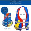 imageUSCG Universal Fit Adult Sized Life Jacket  Type III PFD Fits Chest Size 30  52  FlexibleFit OpenSided Design  BlueRedYellow
