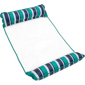 imageAqua Original 4in1 Monterey Hammock Pool Float ampamp Water Hammock  MultiPurpose Inflatable Pool Floats for Adults  Patented Thick NonStick PVC MaterialTeal XL Hammock